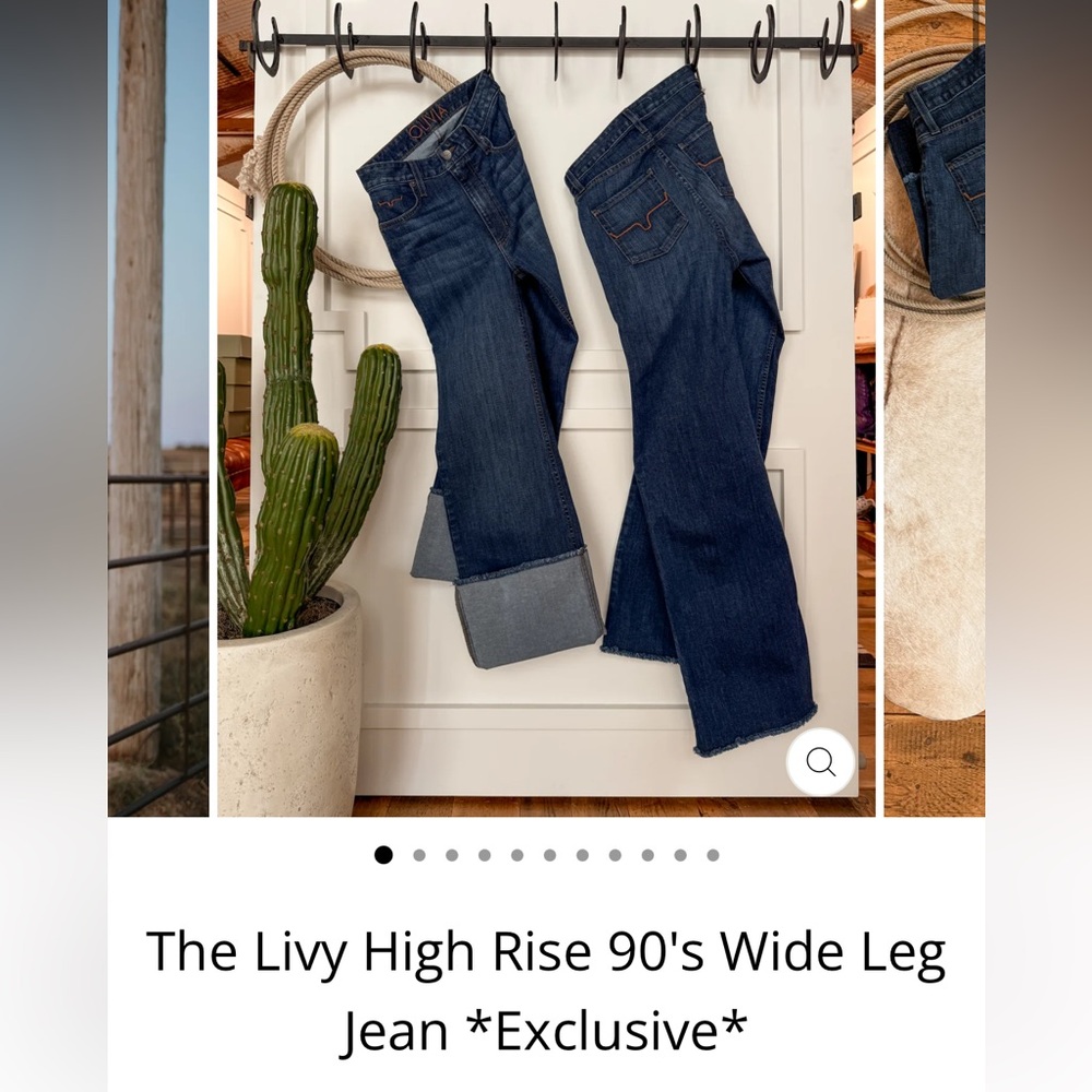 Kimes Dark Wash Olivia Jeans size 14 34 inseam